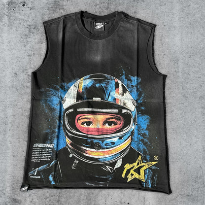 1k Racing Team Sleveless Tee Black